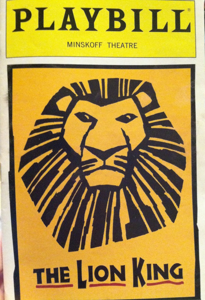 The Lion King - Playbill