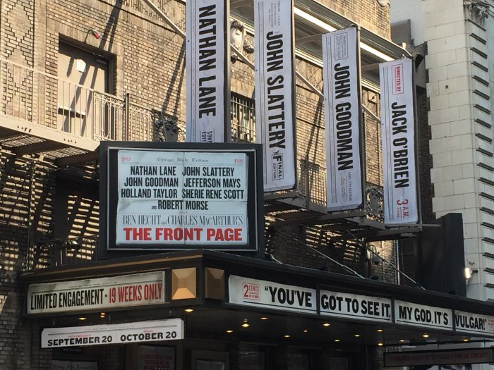 The Front Page - Marquee